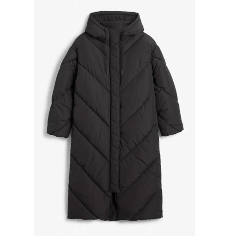 Hooded Cotton Jacket Long Sleeve Zipper Coat