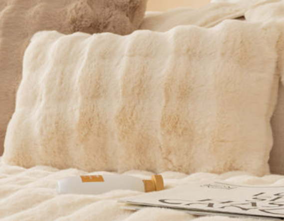 Winter Rabbit Plush Modern Sofa Cushion