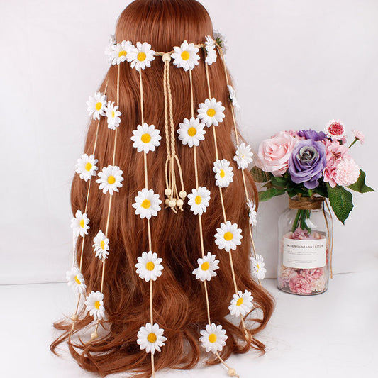 Headdress garland sun flower hair band