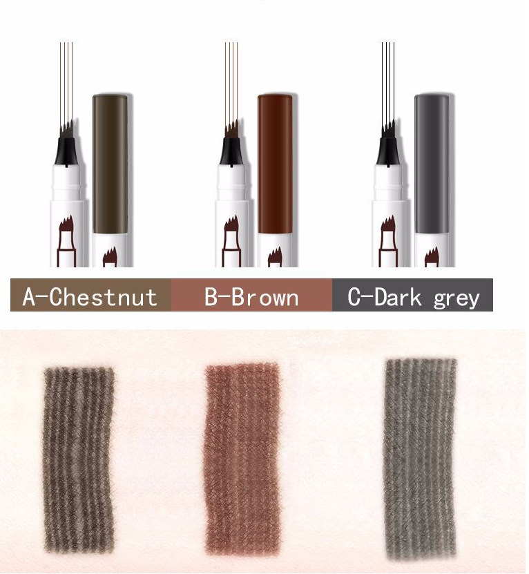 Waterproof Natural Eyebrow Pen Four-claw Eye Brow