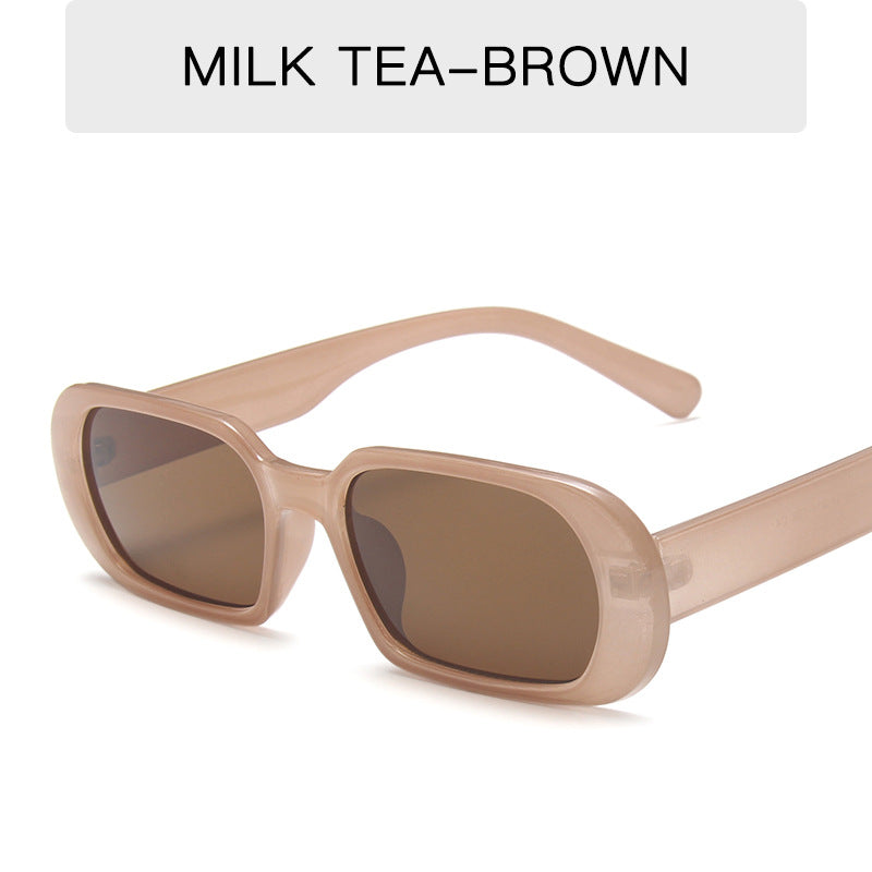 Retro Small Frame Sunglasses Female Candy Color Colorful Fashion Sunglasses