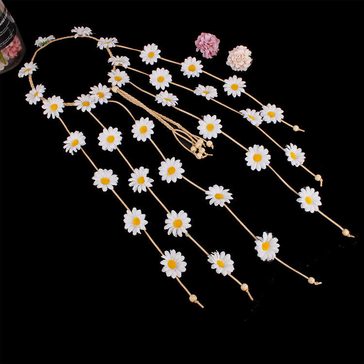 Headdress garland sun flower hair band