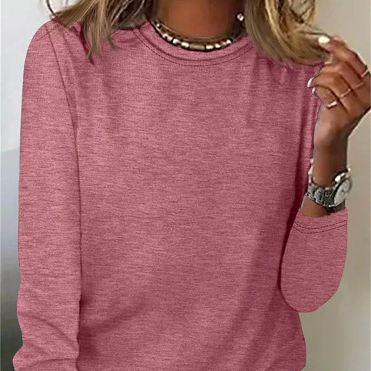 Round Neck Regular Long Sleeve T-Shirt