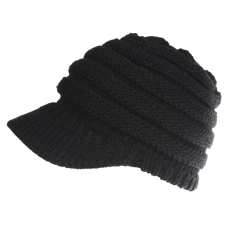 Women Ponytail Beanies Autumn Winter Hats