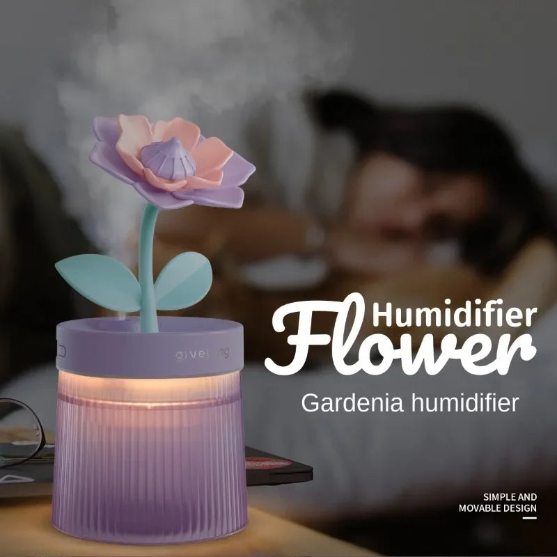 Water Purification Spray Flowers Shape Humidifiers