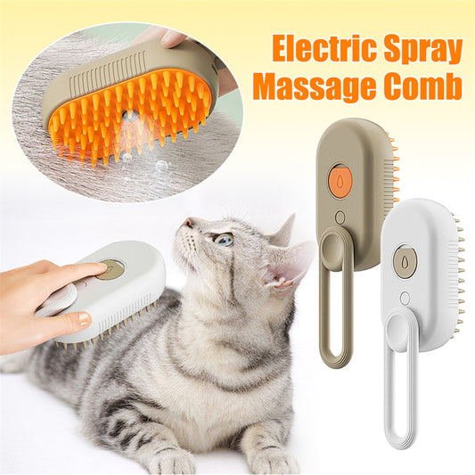 3 In 1 Electric Spray Cat Hair Brushes For Massage and Hair Removal Combs