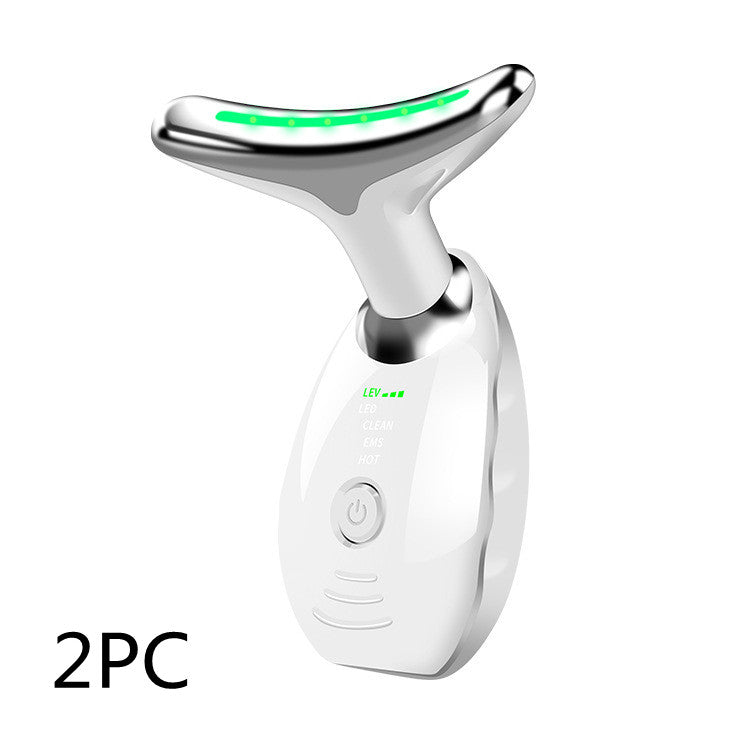 Neck Face Beauty Device Colorful LED Photon Massager