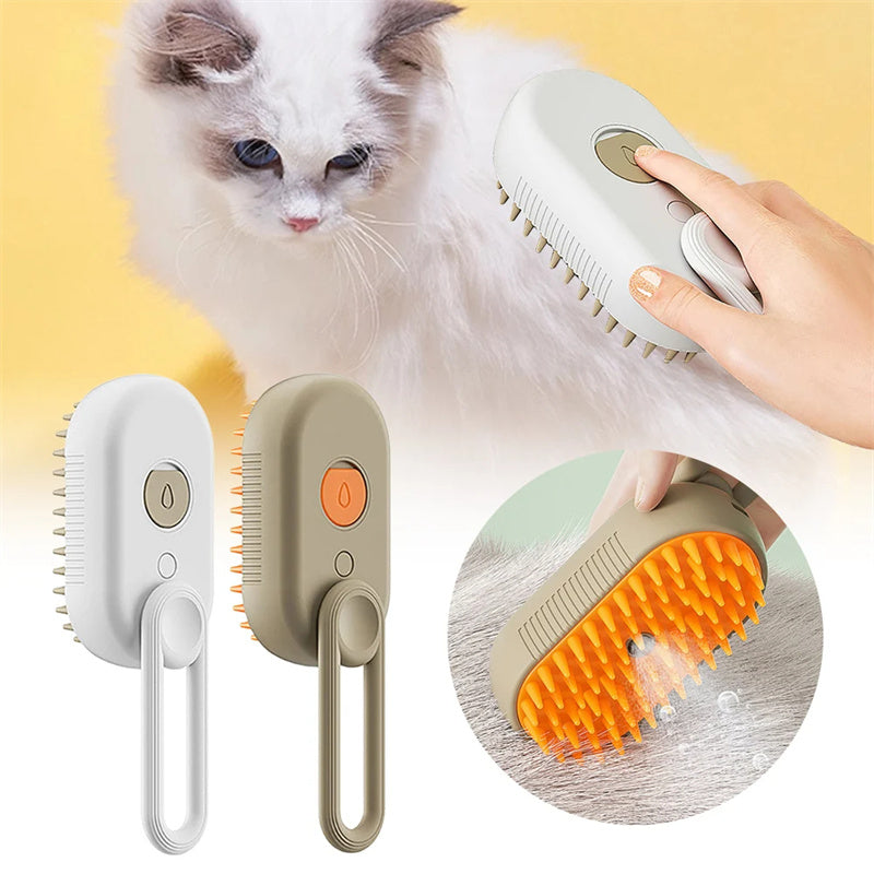 3 In 1 Electric Spray Cat Hair Brushes For Massage and Hair Removal Combs