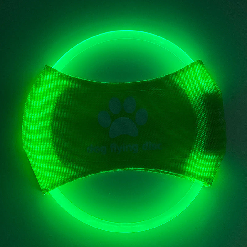 Dog Flying Discs Light Glowing LED Luminous Interactive Toys