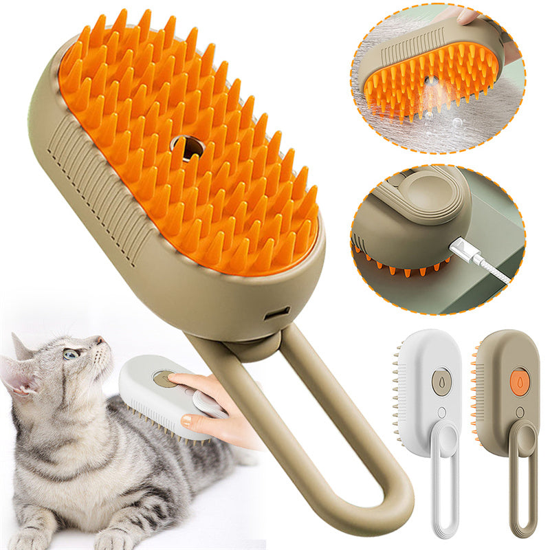 3 In 1 Electric Spray Cat Hair Brushes For Massage and Hair Removal Combs