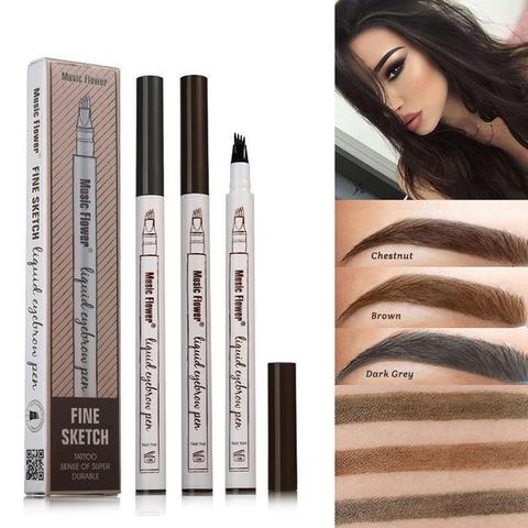 Waterproof Natural Eyebrow Pen Four-claw Eye Brow