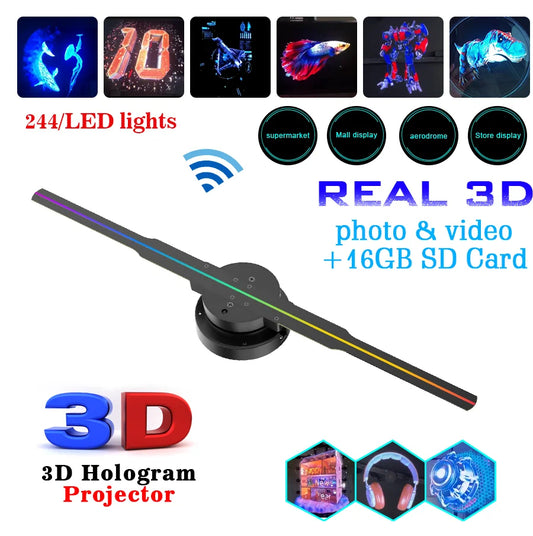 Led Luminous Sign Light Holographic Projector