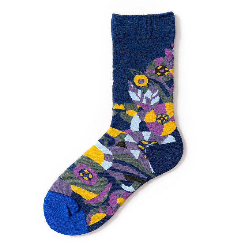 French Design Men And Women Skateboarding Mid-calf Socks