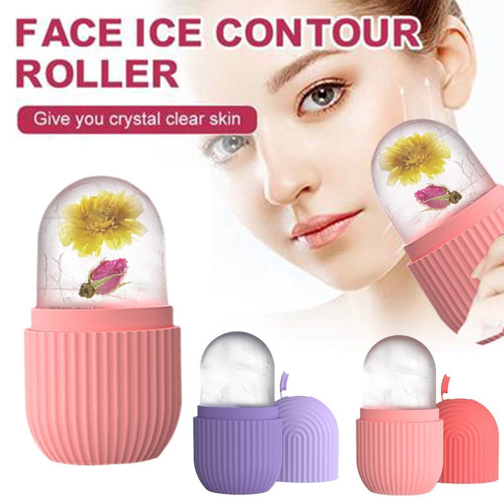 Silicone Ice Cube Tray Mold Face Beauty