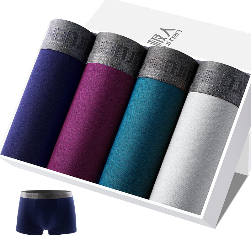 Modal Boxer Shorts Breathable Large Size Fatty Boxer Shorts Head Box