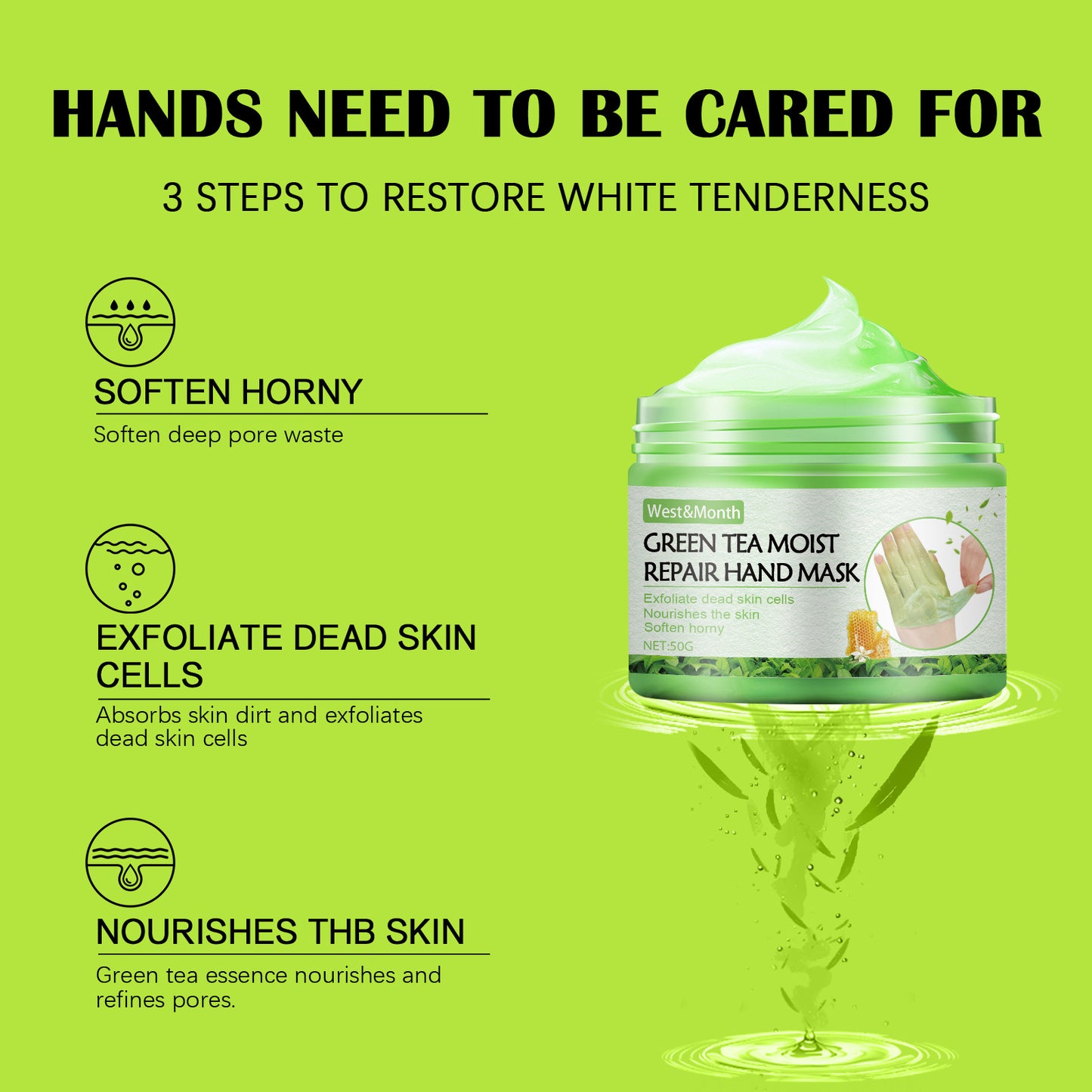 Green Tea Repair Hand Mask