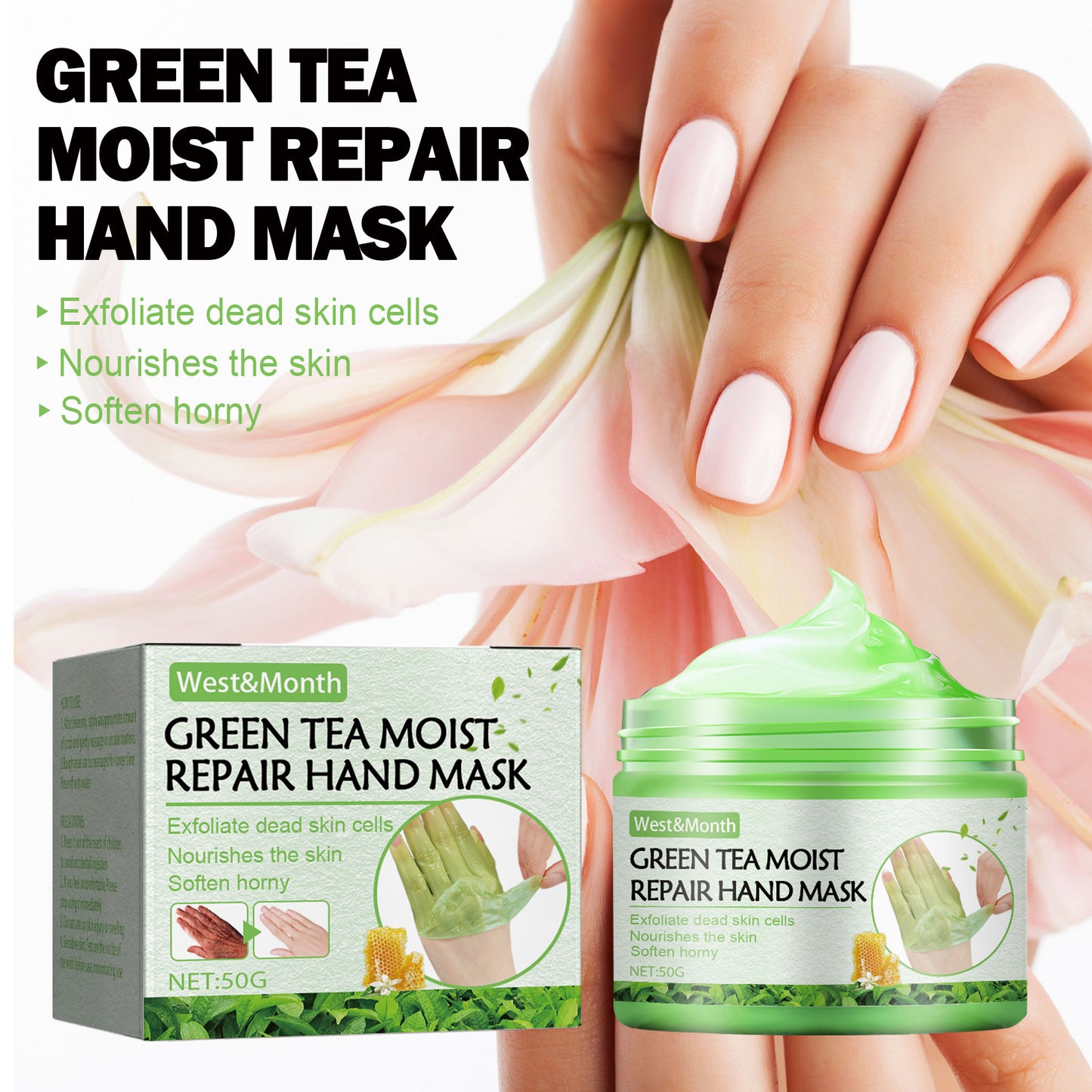 Green Tea Repair Hand Mask