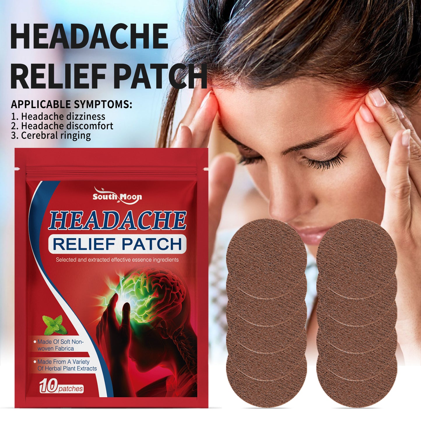 Headache Soothing Cream Body Care Acupoint Patch