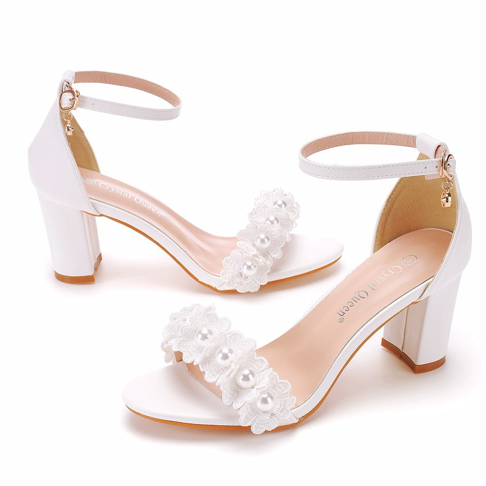 Flower High Heel Sandals