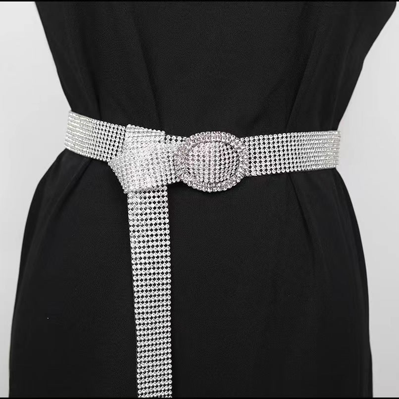 Diamonds Over Rhinestone Belt