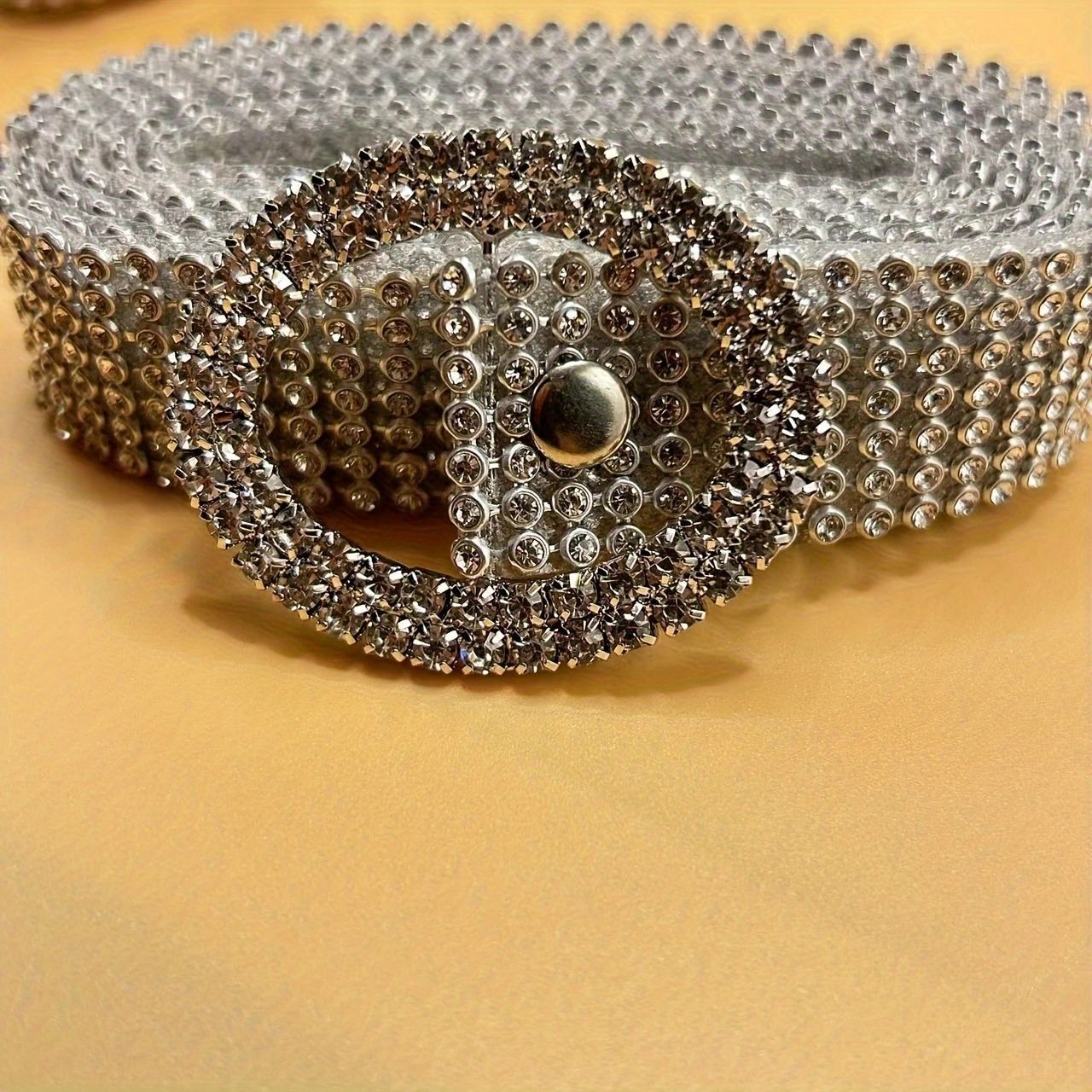 Diamonds Over Rhinestone Belt