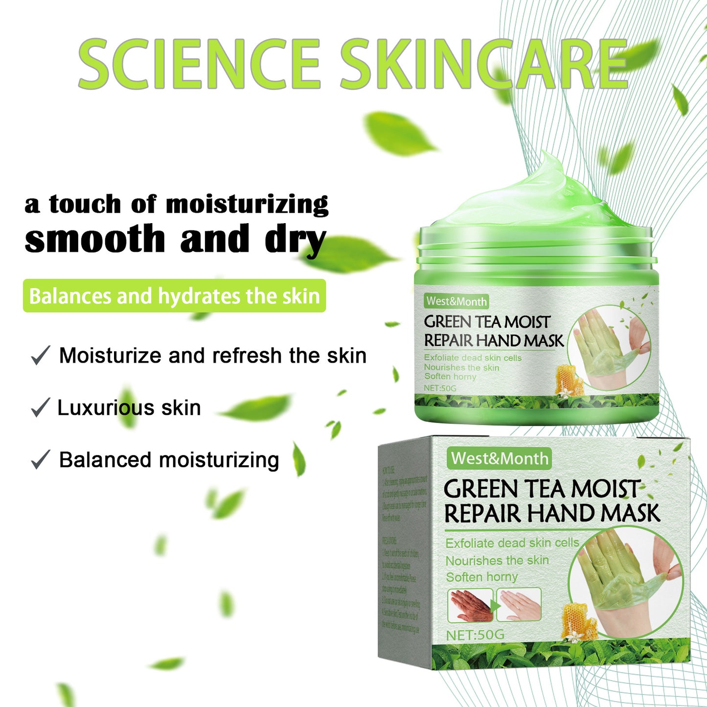 Green Tea Repair Hand Mask