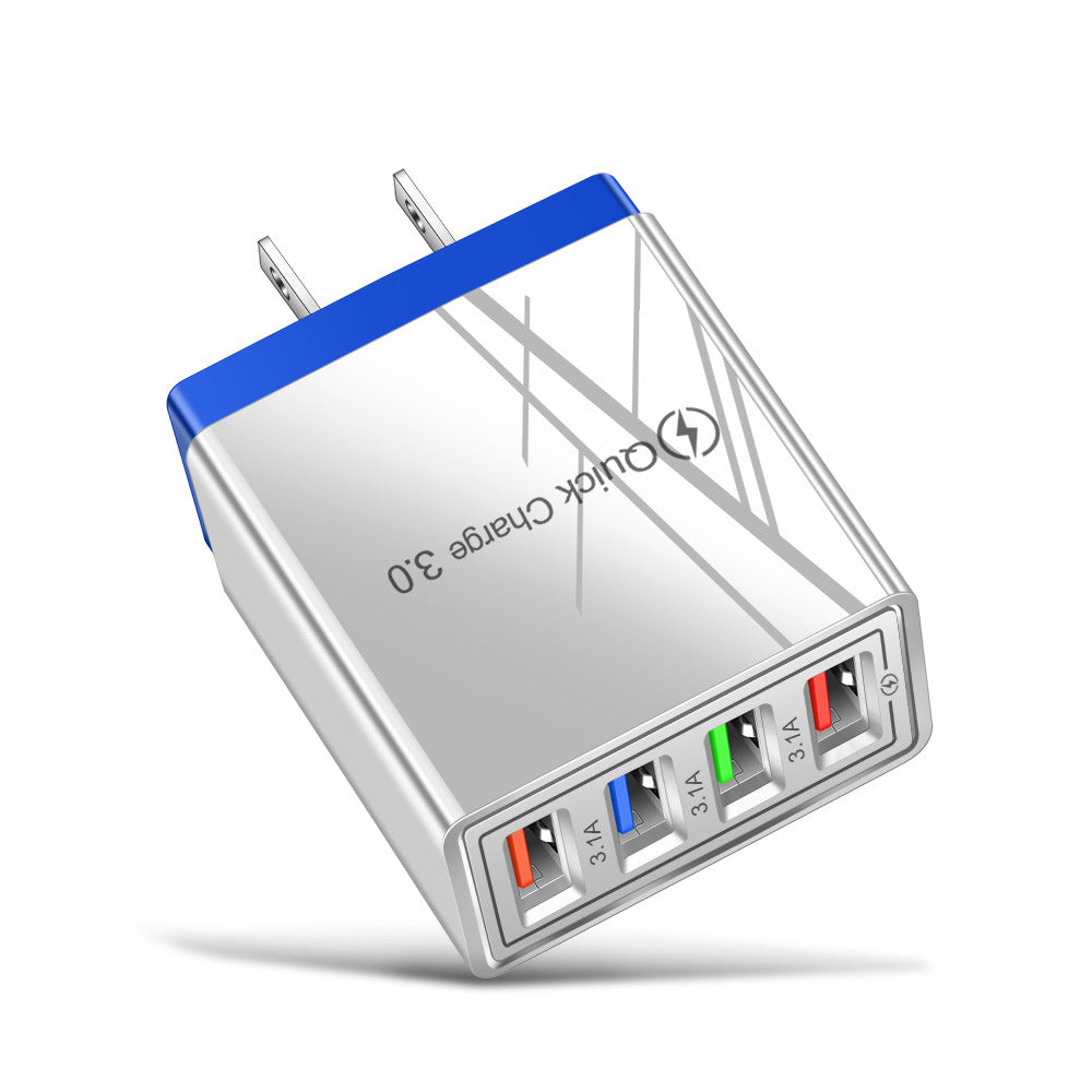 USB Charger Quick Charge 3.0 4 Phone Adapter For Tablet